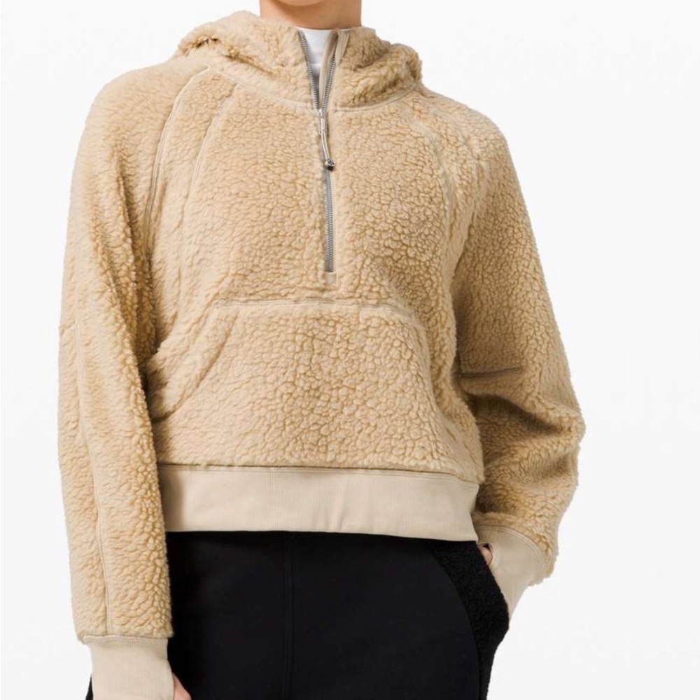 OLYMPIC Team Canada 2010 Lululemon vintage collectors half zip Sherpa hoodie